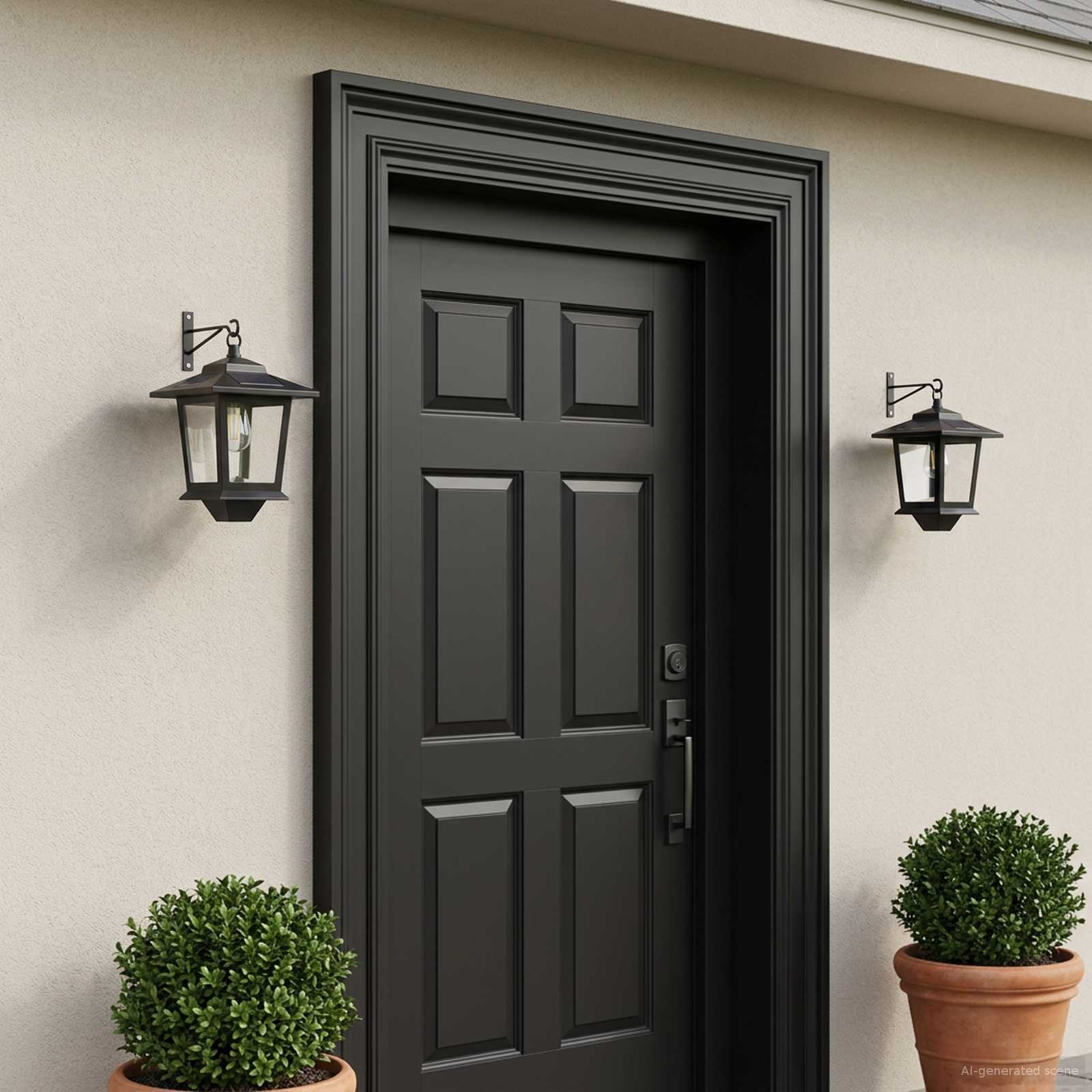 Φωτιστικό Τοίχου with LED Bulb 2 τμχ. Μαύρο 19 x 14 x 25 εκ