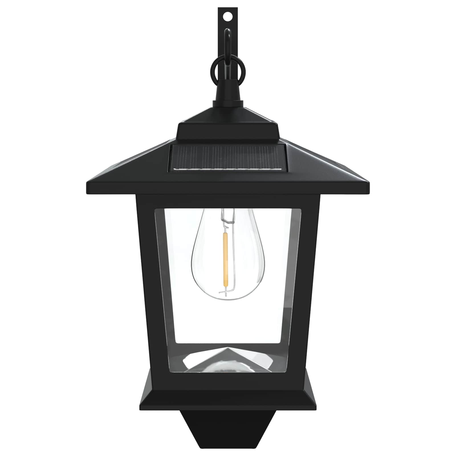 Φωτιστικό Τοίχου with LED Bulb 2 τμχ. Μαύρο 19 x 14 x 25 εκ