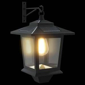 Φωτιστικό Τοίχου with LED Bulb 2 τμχ. Μαύρο 19 x 14 x 25 εκ - Pakobazaar