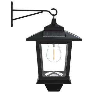 Φωτιστικό Τοίχου with LED Bulb 2 τμχ. Μαύρο 19 x 14 x 25 εκ - Pakobazaar