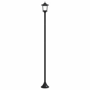 Σετ Στύλων Λαμπτήρα with LED Bulb 2 τμχ. Μαύρο 16 x 16 x 156 εκ - Pakobazaar