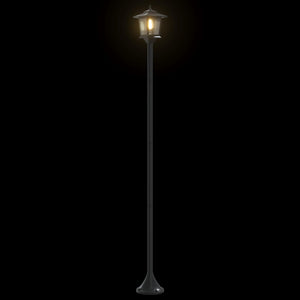 Σετ Στύλων Λαμπτήρα with LED Bulb 2 τμχ. Μαύρο 16 x 16 x 156 εκ - Pakobazaar