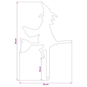 Κηπουρική Στήριξη 36 x 24 cm Ατσάλι Λαδί