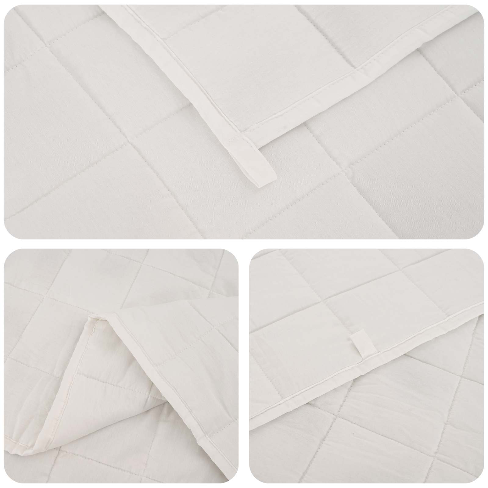 Βάρος Κουβέρτα Λευκό 140 x 200 cm 10 kg 100% Βαμβάκι 205T - Pakobazaar