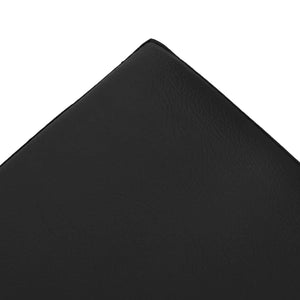 Αναδιπλούμενος πάγκος αποθήκευσης Μαύρο PVC