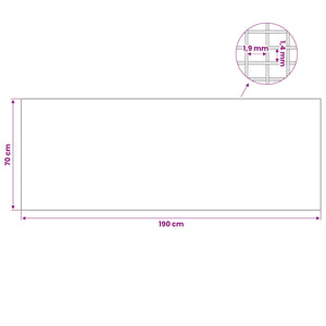 Κάλυμμα φωτεινής σήραγγας με κλιπ 2 τμχ. 70 x 190 cm Ασημί
