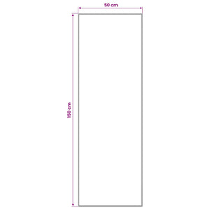 Χαλί Runner LESAKA πολύχρωμο 50 x 150 cm Διαμαντένιο βελούδο