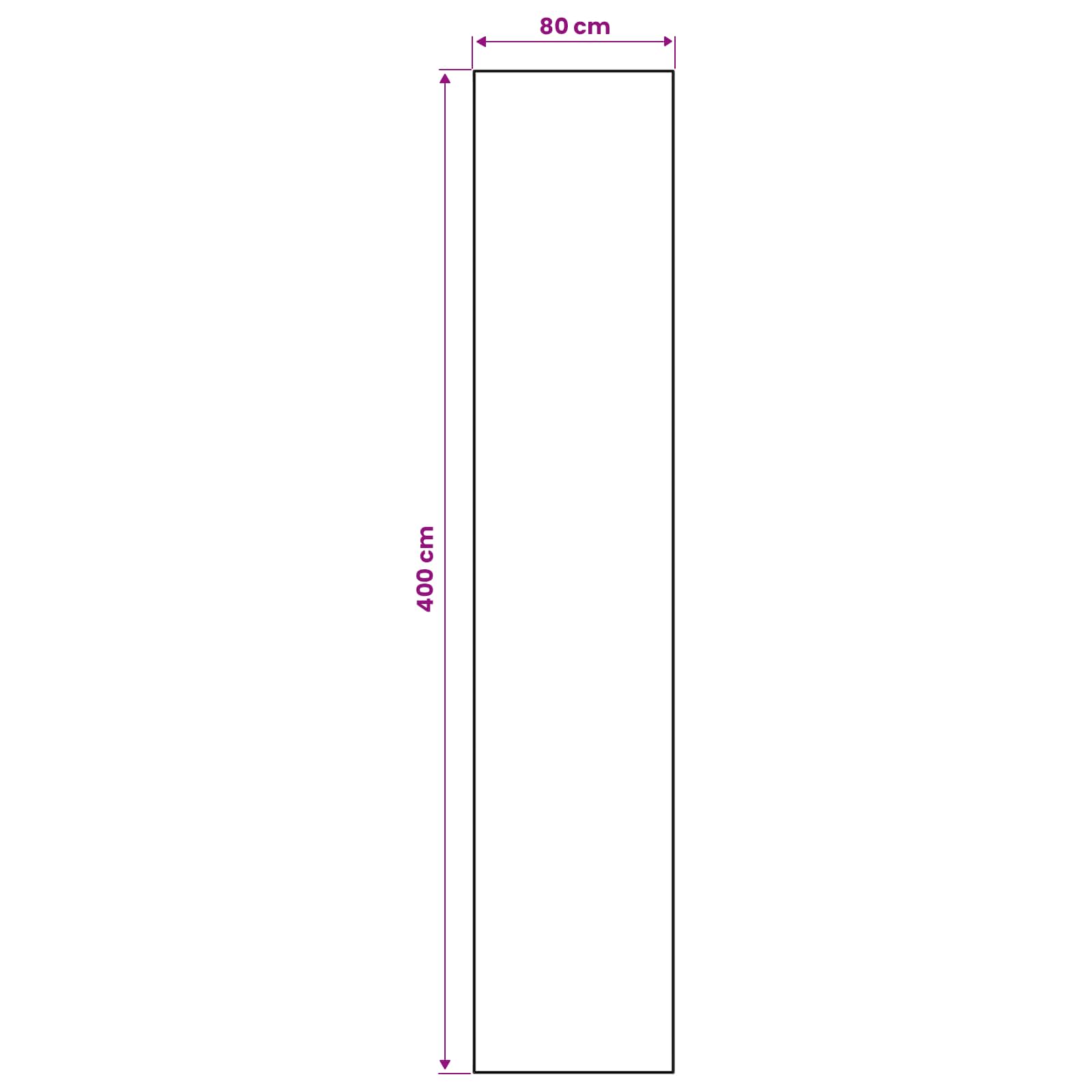 Χαλί Runner LESAKA πολύχρωμο 80 x 400 εκ. Διαμαντένιο βελούδο