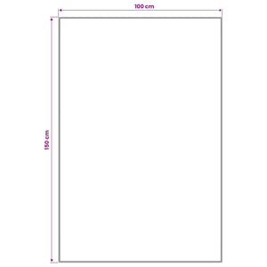Χαλί Runner LESAKA πολύχρωμο 100 x 150 cm Διαμαντένιο βελούδο