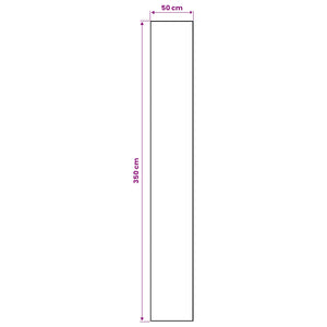 Χαλί Runner LESAKA Καφέ 50 x 350 εκ. Διαμαντένιο βελούδο - Pakobazaar