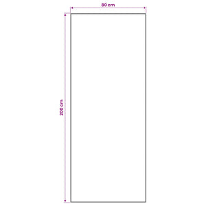 Χαλί Runner LESAKA Καφέ 80 x 200 cm Διαμαντένιο βελούδο