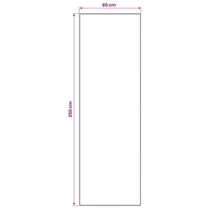 Χαλί Runner LESAKA Καφέ 80 x 250 cm Διαμαντένιο βελούδο - Pakobazaar