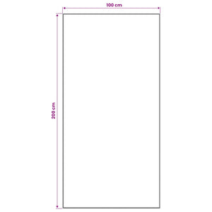 Χαλί Runner LESAKA Καφέ 100 x 200 cm Διαμαντένιο βελούδο