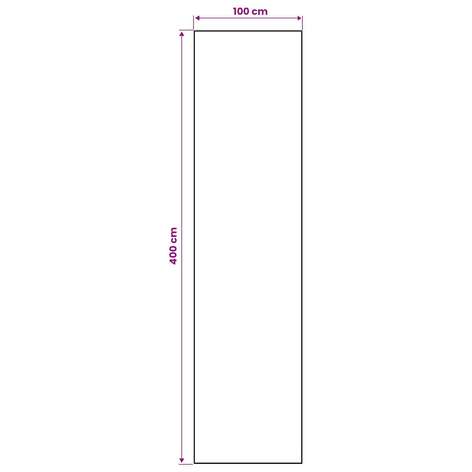 Χαλί Runner LESAKA Καφέ 100 x 400 cm Διαμαντένιο βελούδο - Pakobazaar
