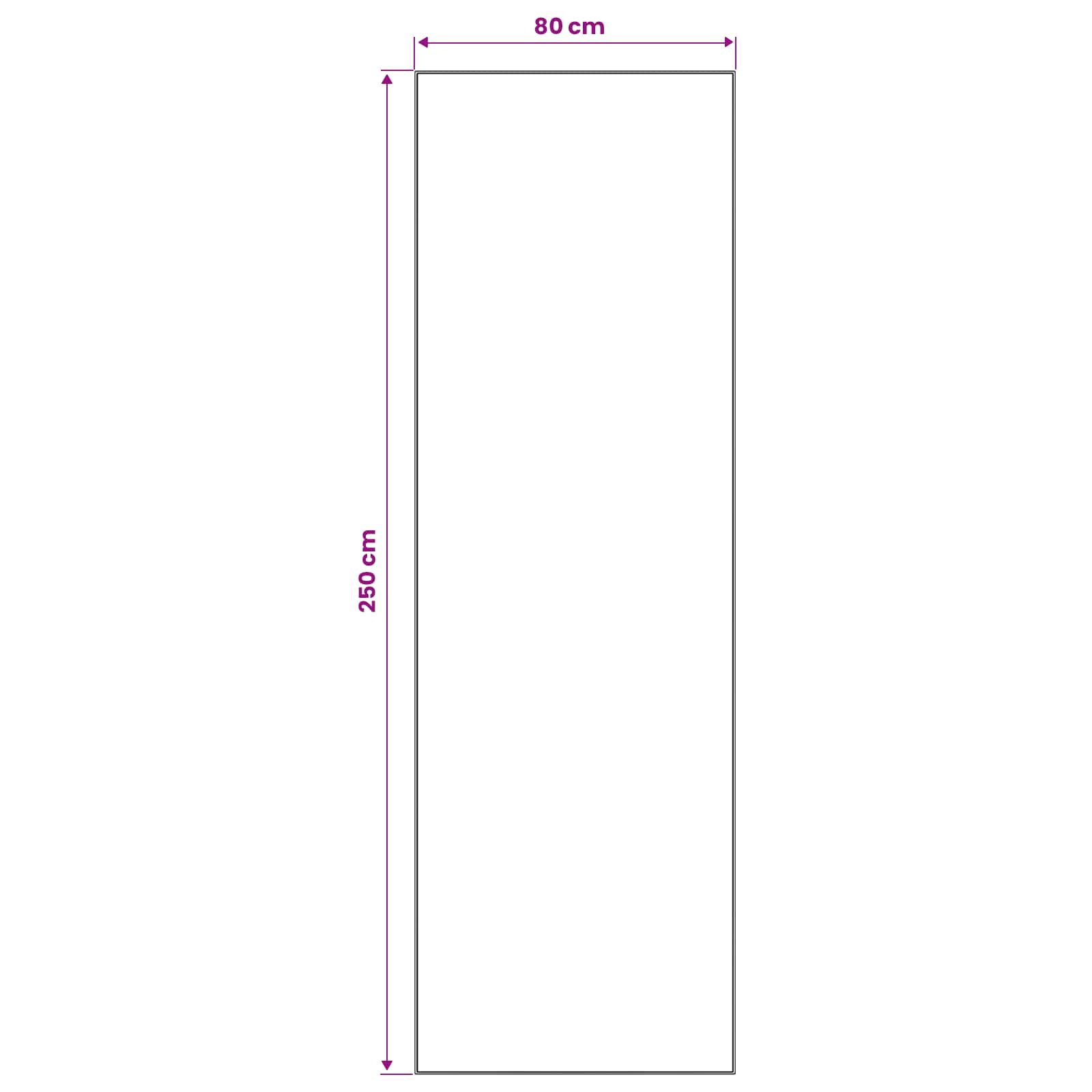Χαλί Runner LESAKA Μαύρο και Χρυσό 80 x 250 cm - Pakobazaar