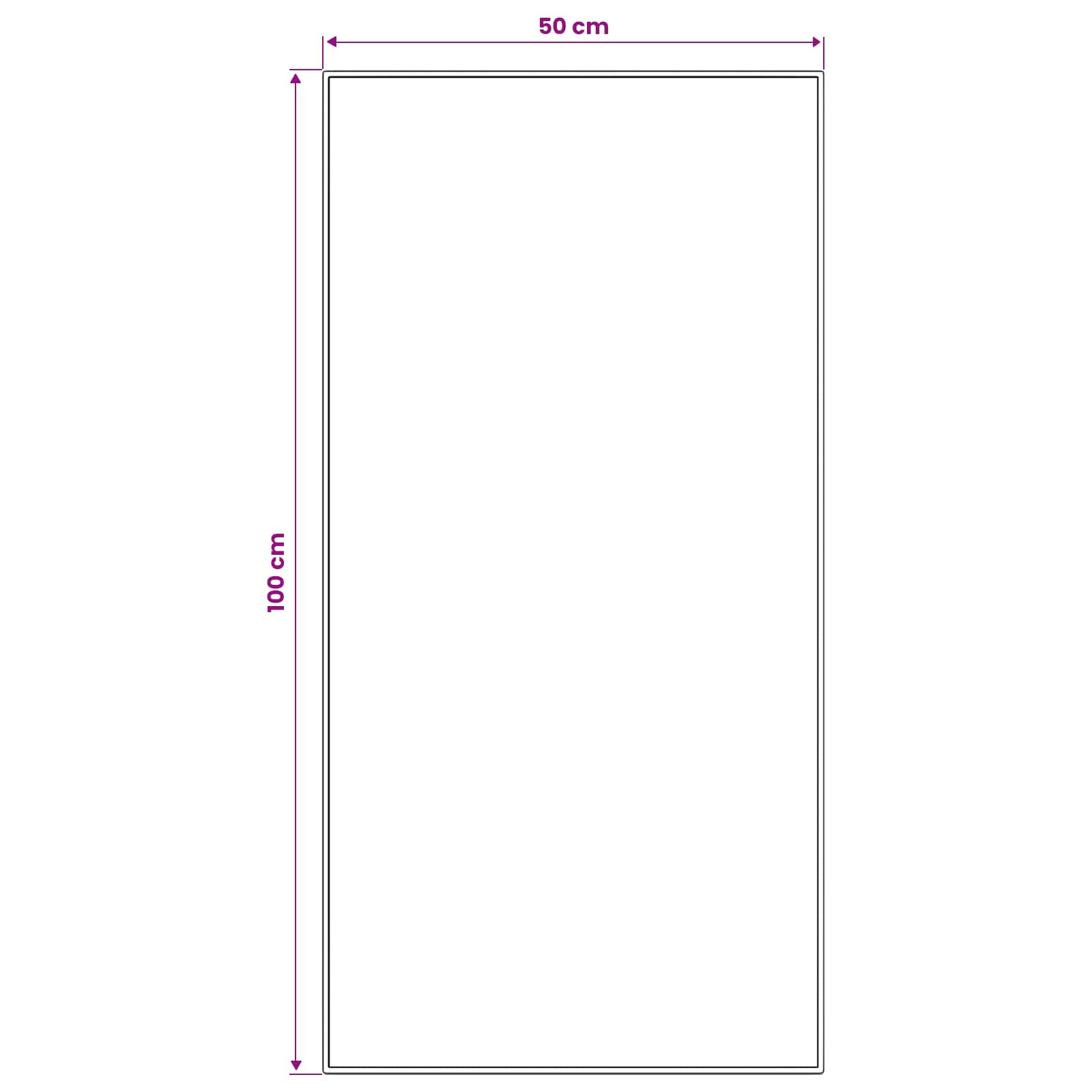 Χαλί Runner LESAKA Ασημί 50 x 100 cm Διαμαντένιο βελούδο - Pakobazaar