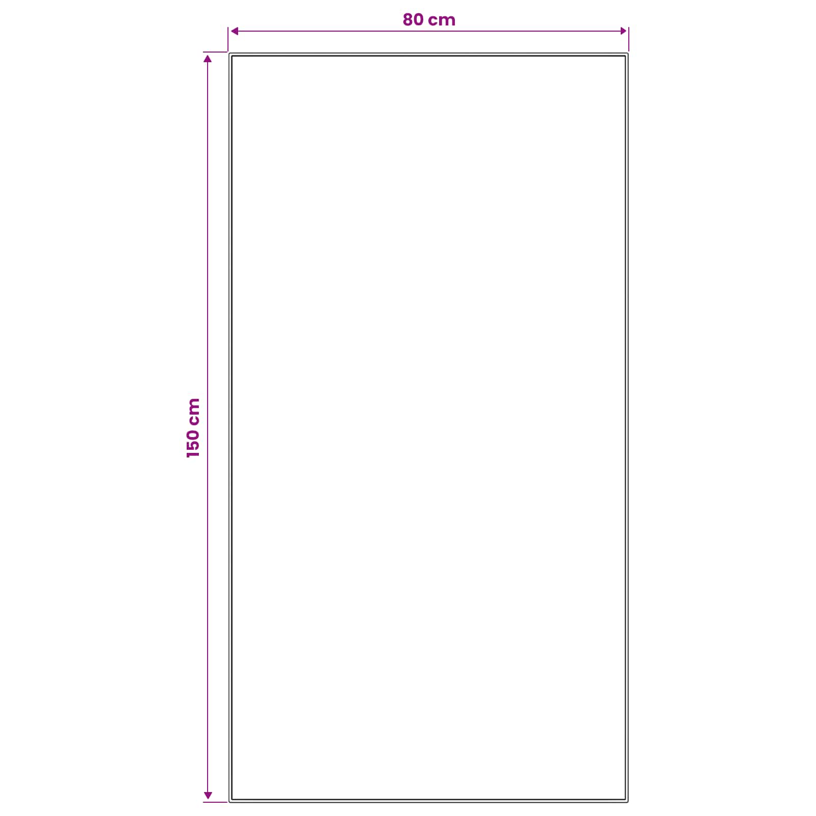 Χαλί Runner LESAKA Ασημί 80 x 150 cm Διαμαντένιο βελούδο - Pakobazaar
