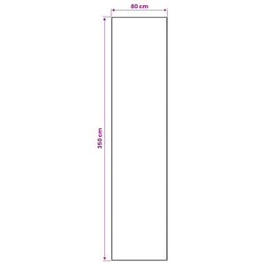 Χαλί Runner LESAKA Ασημί 80 x 350 εκ. Διαμαντένιο βελούδο