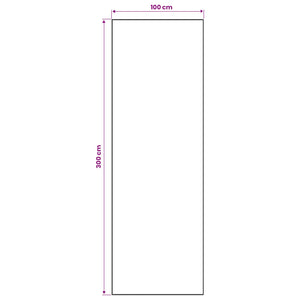 Χαλί Runner LESAKA Ασημί 100 x 300 cm Διαμαντένιο βελούδο