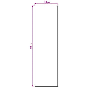 Χαλί Runner LESAKA Ασημί 100 x 350 εκ. Διαμαντένιο βελούδο