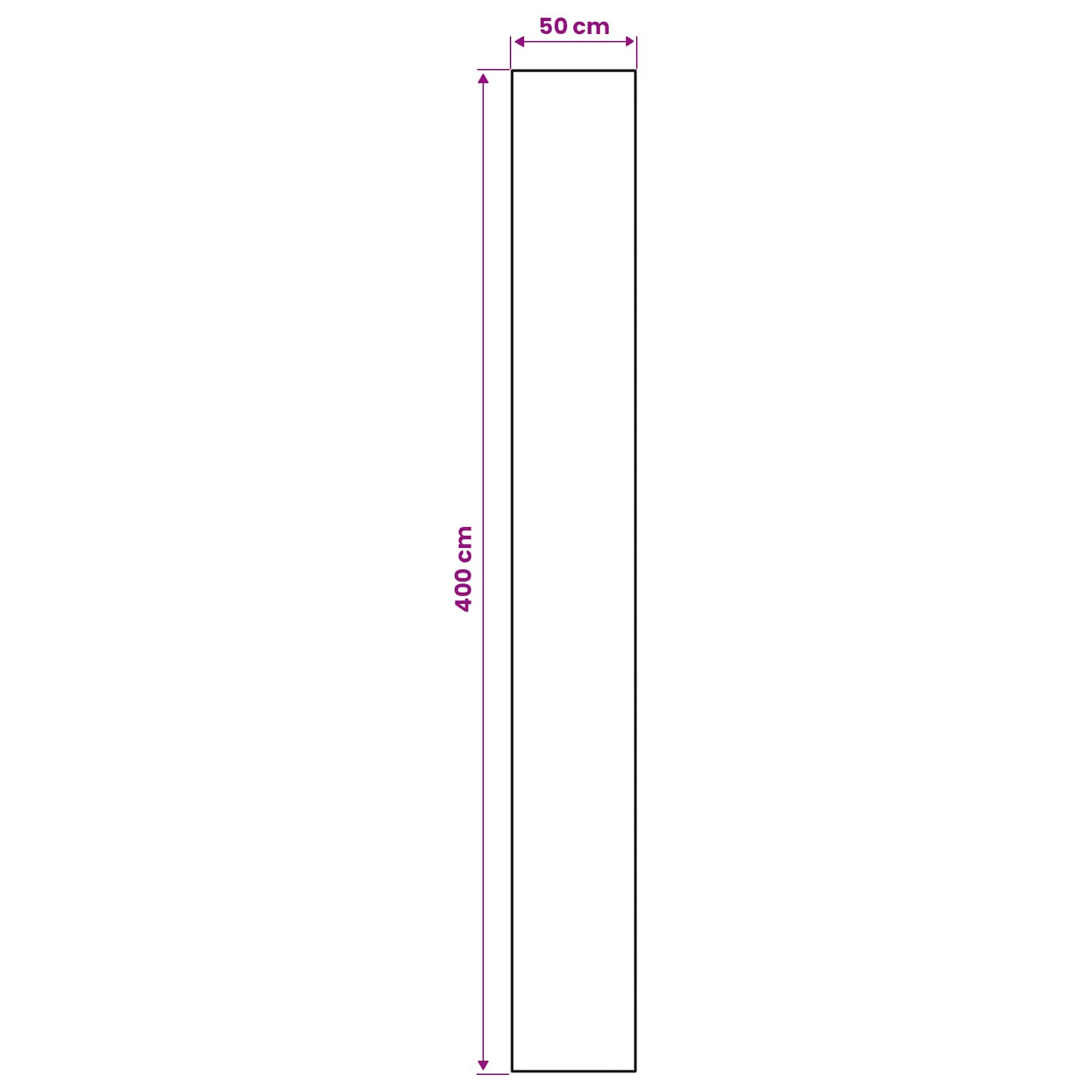 Χαλί Runner LESAKA πολύχρωμο 50 x 400 εκ. Διαμαντένιο βελούδο