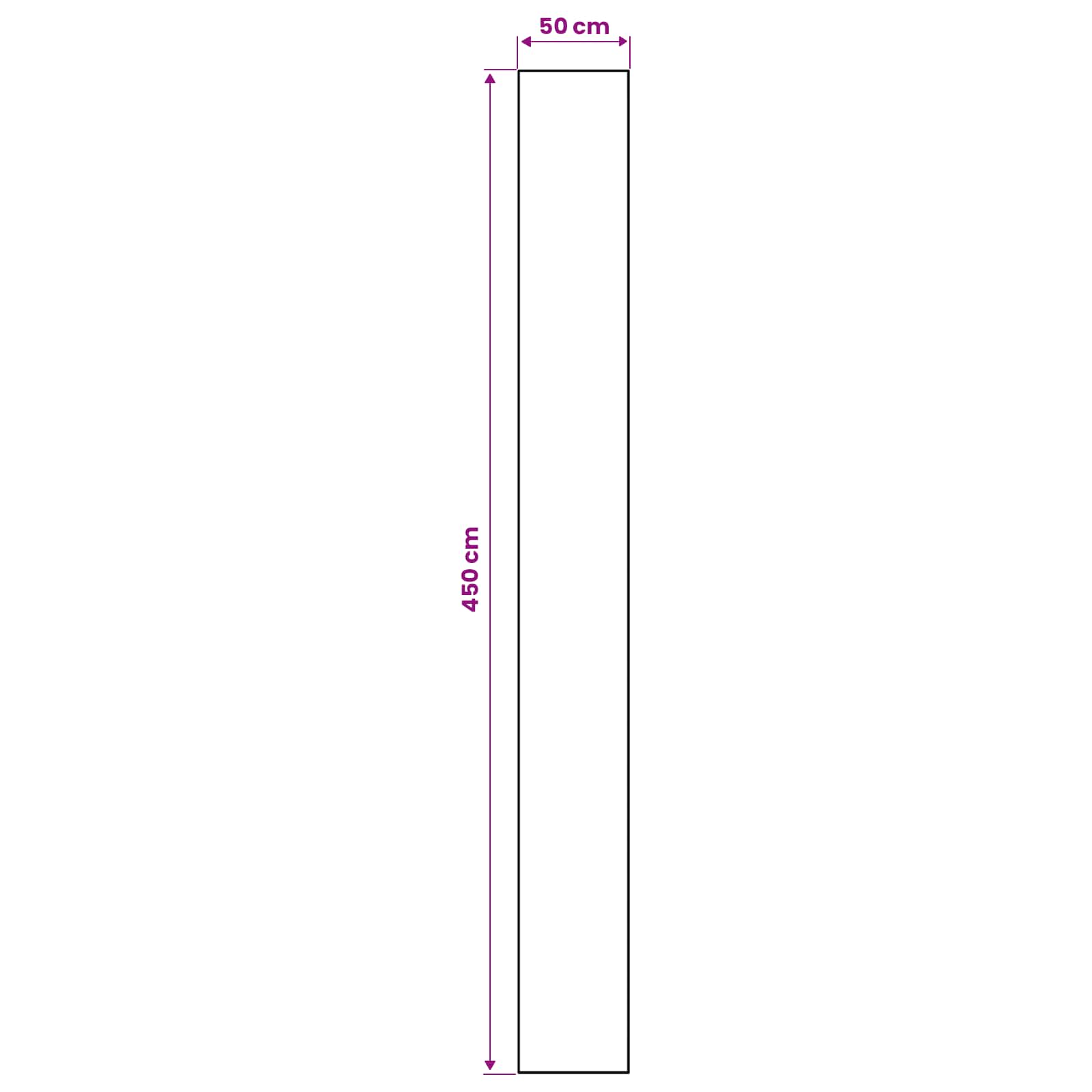 Χαλί Runner LESAKA πολύχρωμο 50 x 450 εκ. Διαμαντένιο βελούδο