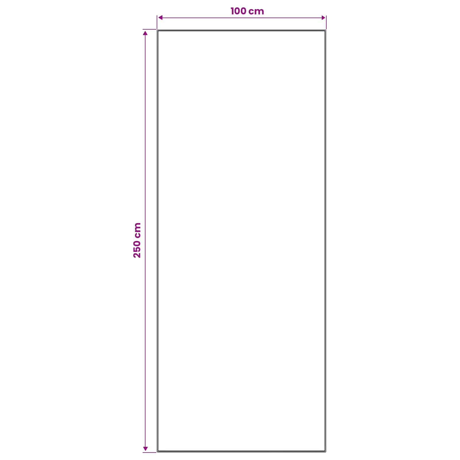 Χαλί Runner LESAKA πολύχρωμο 100 x 250 cm Διαμαντένιο βελούδο - Pakobazaar
