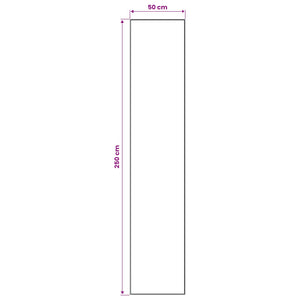 Χαλί Runner LESAKA Μαύρο και λευκό 50 x 250 εκ.