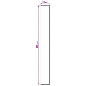 Χαλί Runner LESAKA Μαύρο και λευκό 50 x 450 εκ.