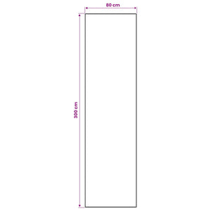 Χαλί Runner LESAKA Μαύρο και λευκό 80 x 300 cm
