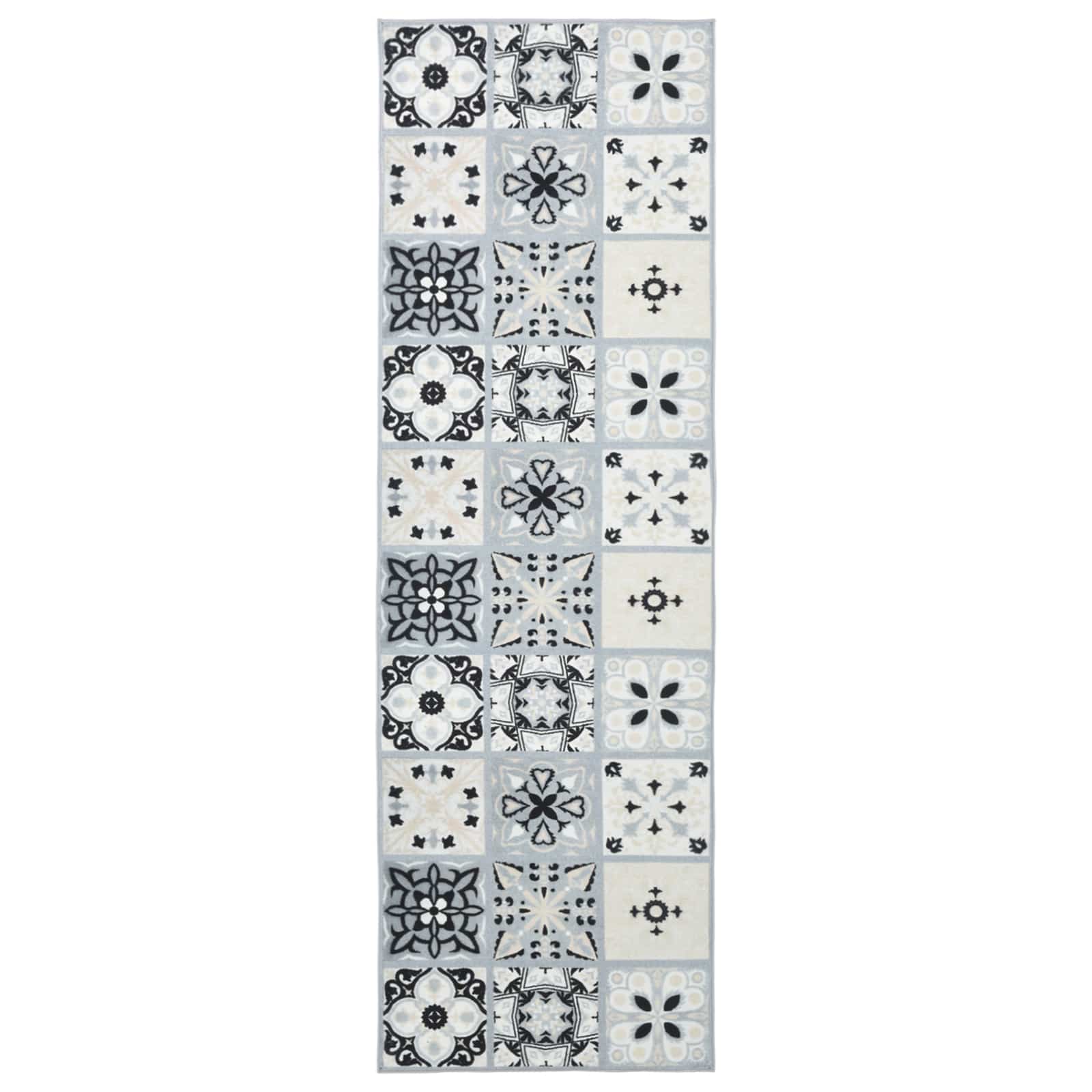 Χαλί Runner ORIZ 1150 gsm Γκρι και Μαύρο