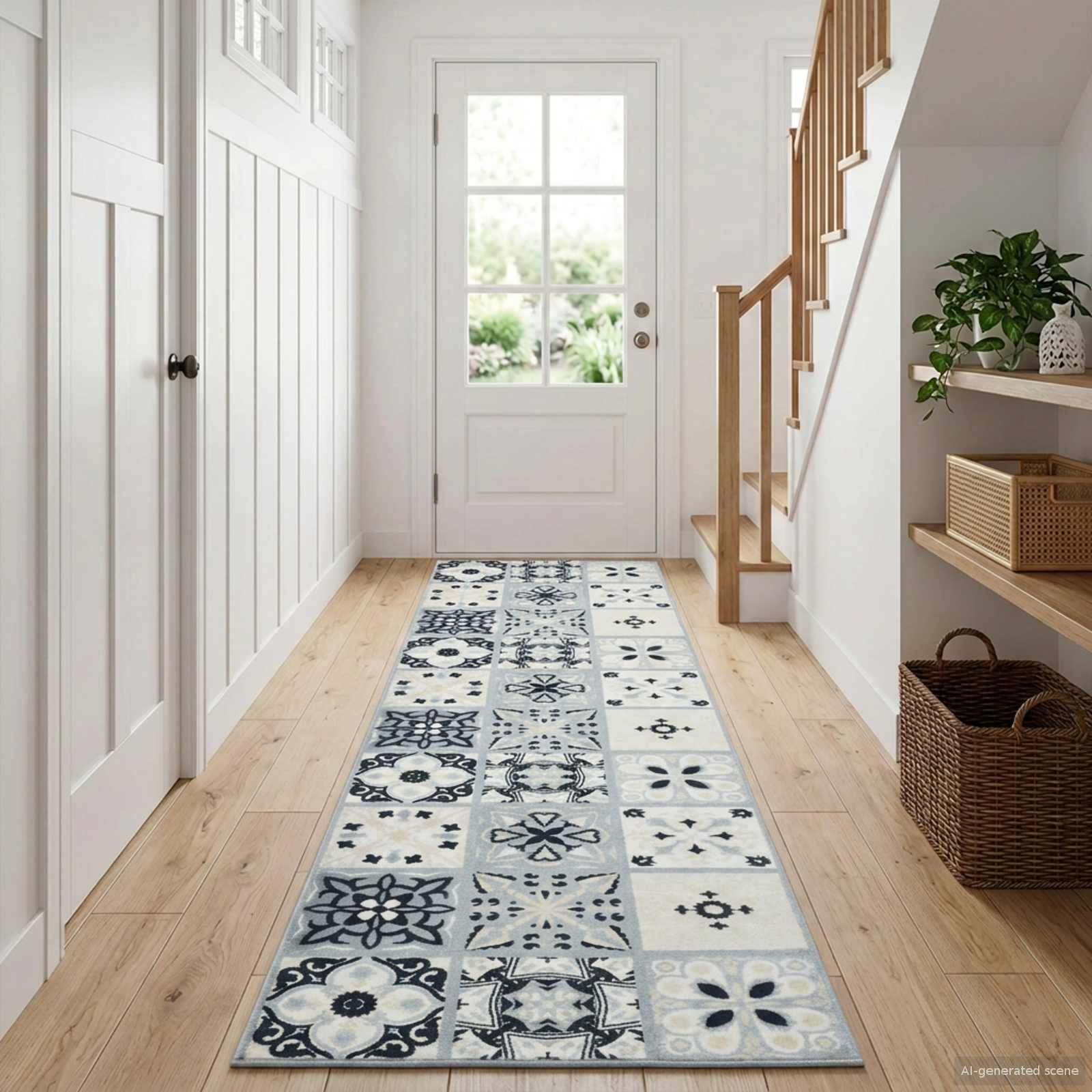 Χαλί Runner ORIZ 1150 gsm Γκρι και Μαύρο - Pakobazaar