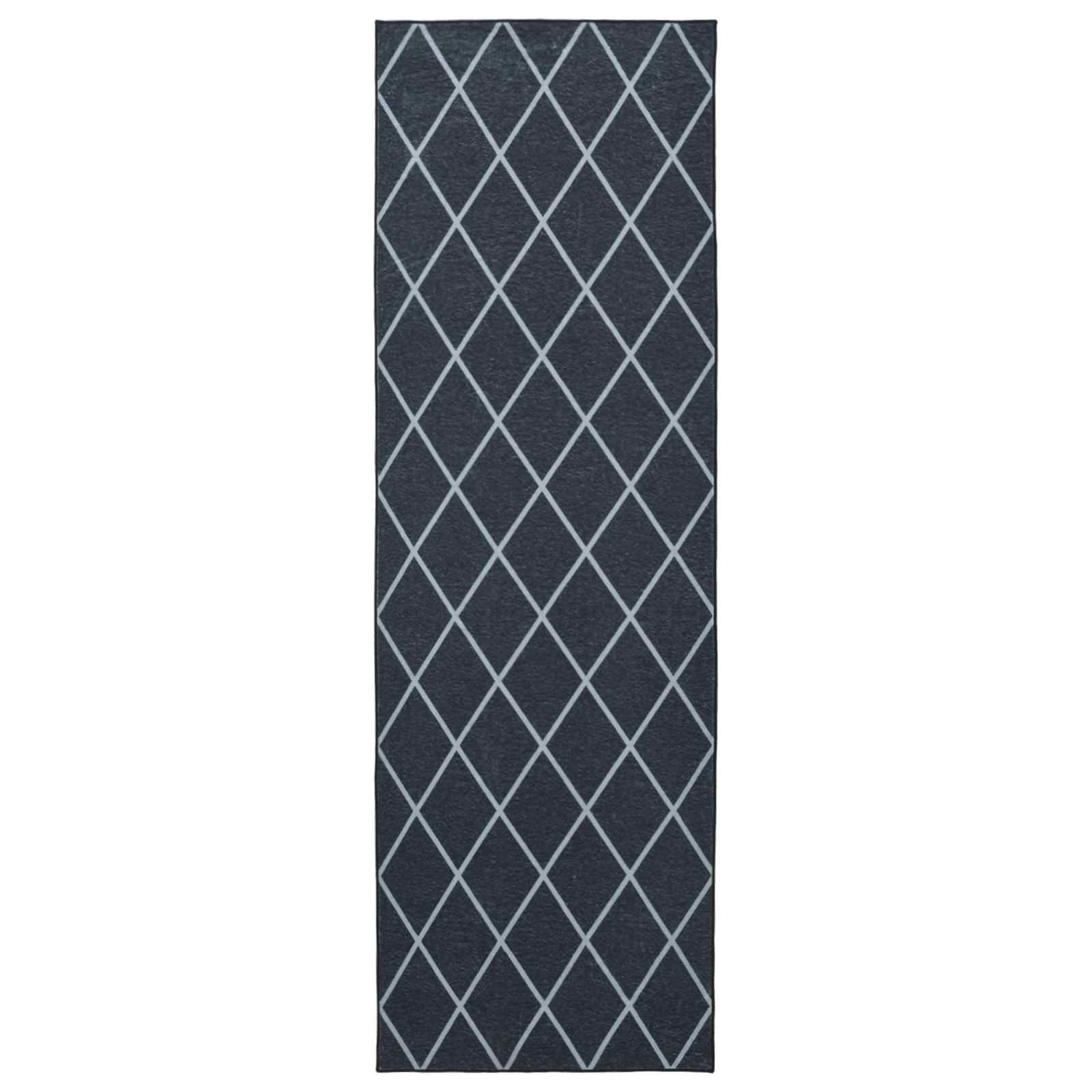 Χαλί Runner ORIZ 1150 gsm Μαύρο δίχτυ σχέδιο - Pakobazaar