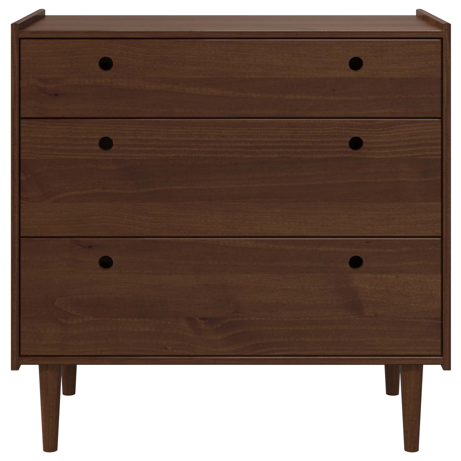 Κουτί με συρτάρια BILBAO Σκούρο καραμελί 90 x 45 x 89 cm
