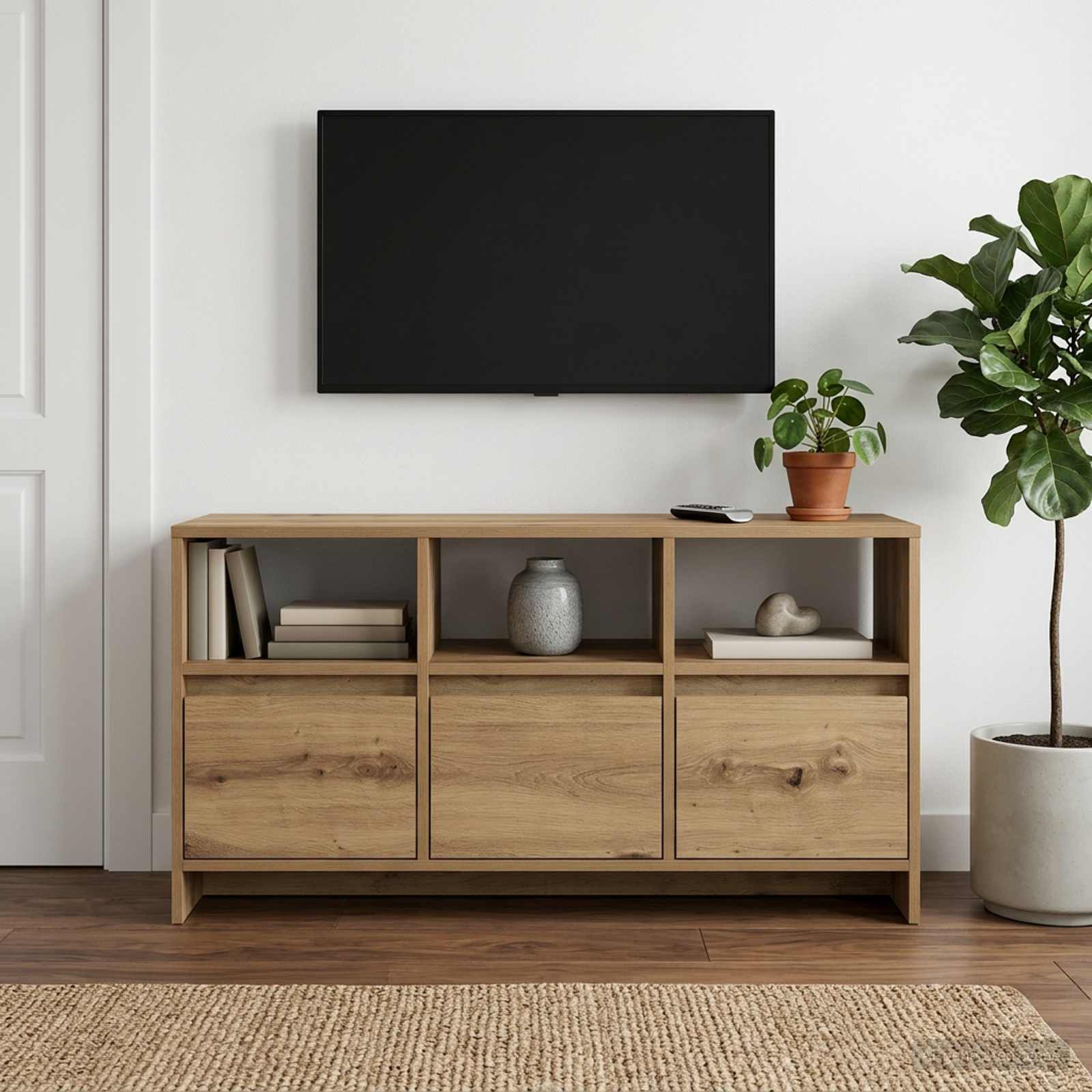 Έπιπλο τηλεόρασης 102 x 37,5 x 52,5 εκ Artisan Δρυς