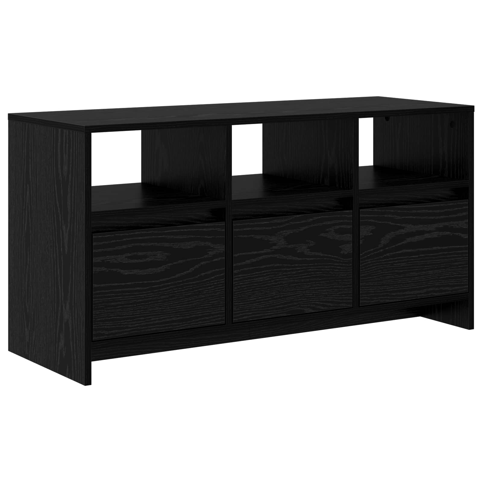 Έπιπλο τηλεόρασης 102 x 37,5 x 52,5 εκ Μαύρη Δρυς - Pakobazaar