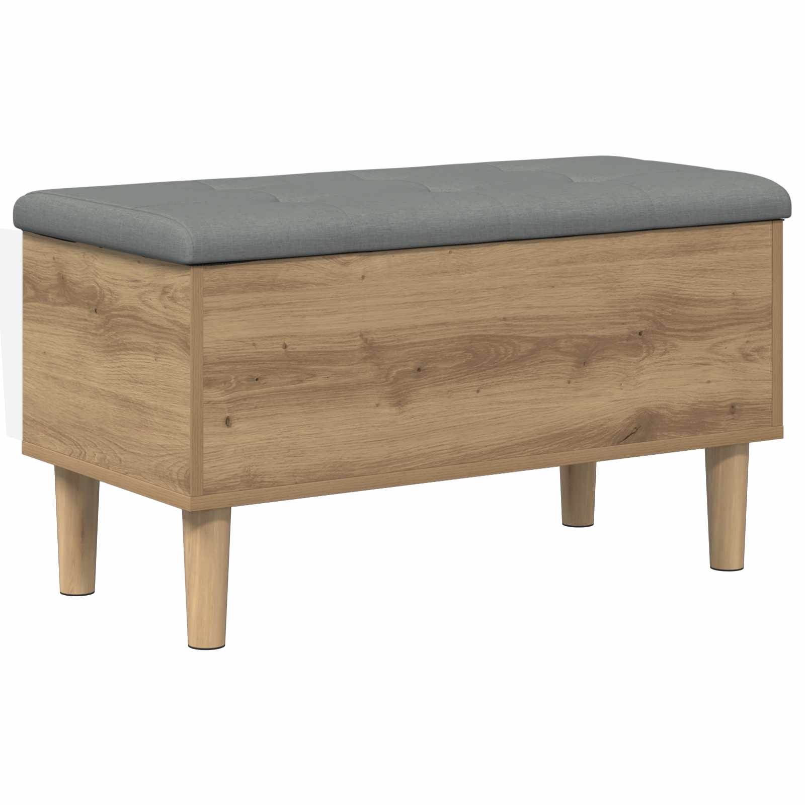 Παγκάκι αποθήκευσης με μαξιλάρι Artisan Δρυς 82 x 42 x 46 εκ - Pakobazaar
