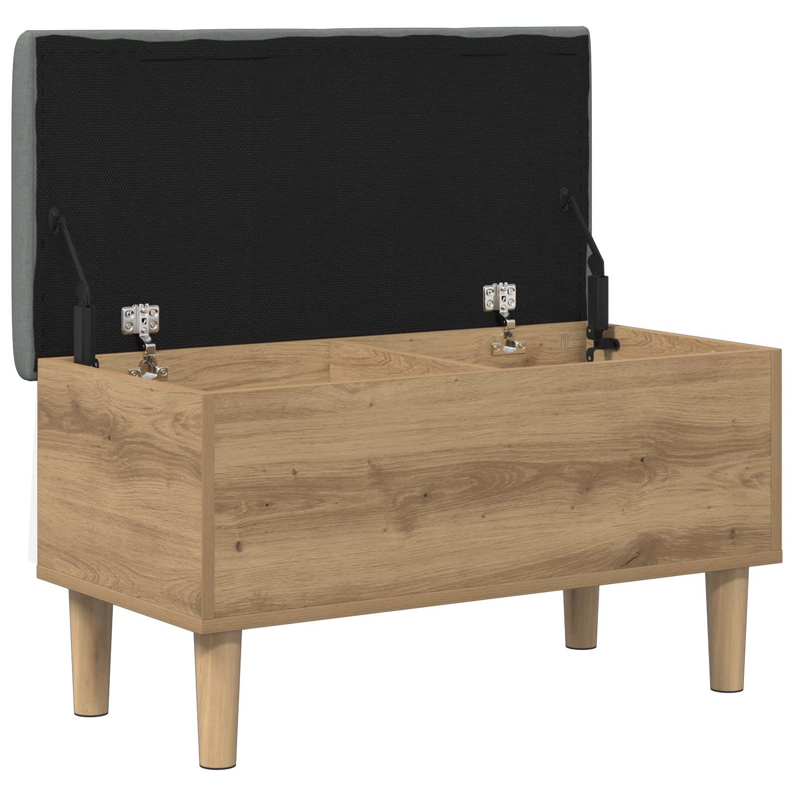 Παγκάκι αποθήκευσης με μαξιλάρι Artisan Δρυς 82 x 42 x 46 εκ - Pakobazaar