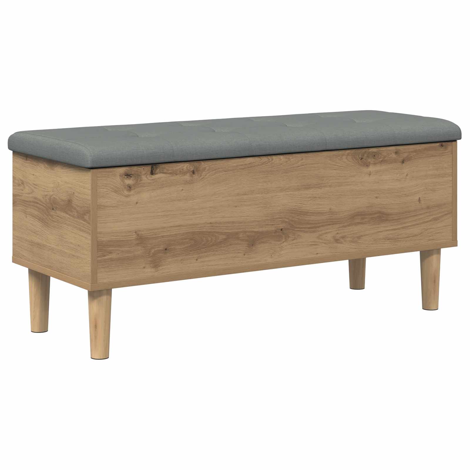 Παγκάκι αποθήκευσης με μαξιλάρι Artisan Δρυς 102 x 42 x 46 εκ - Pakobazaar