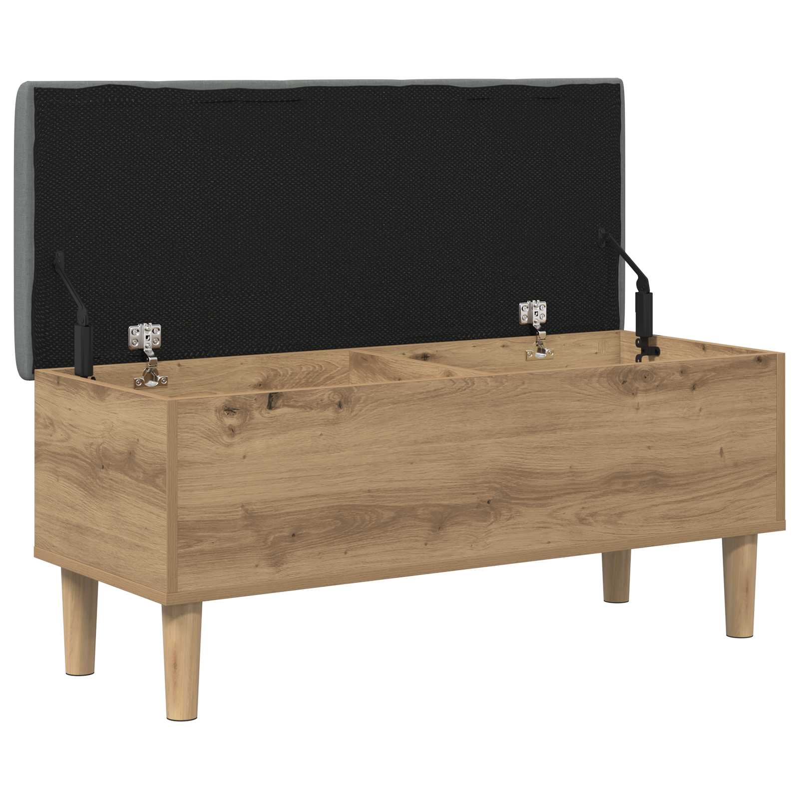 Παγκάκι αποθήκευσης με μαξιλάρι Artisan Δρυς 102 x 42 x 46 εκ - Pakobazaar