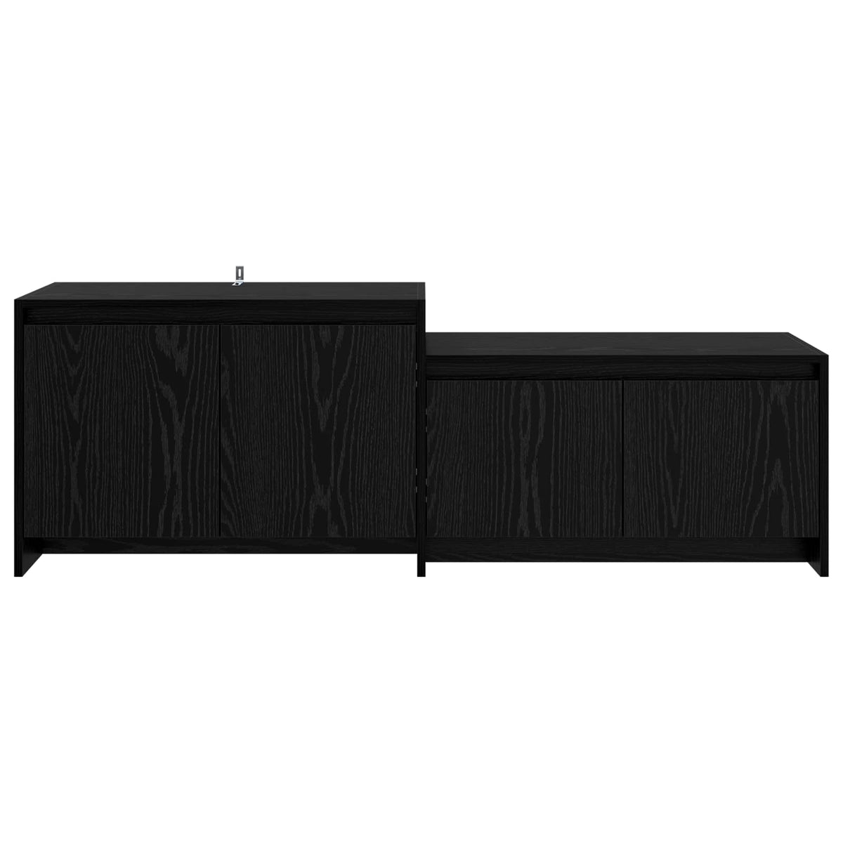 Ντουλάπι TV 147 x 35 x 50 εκ. Μαύρη Δρυς Επεξεργασμένο Ξύλο - Pakobazaar