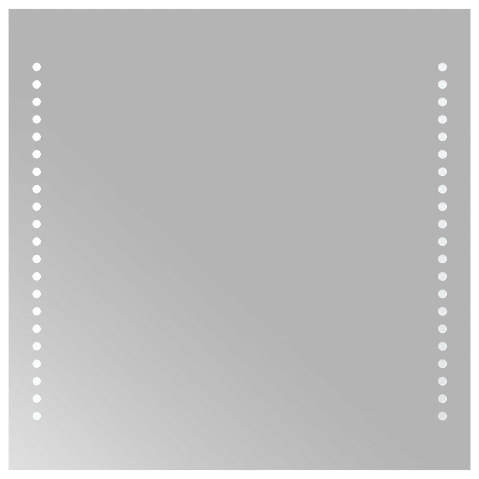 Καθρέφτης μπάνιου LED Διαφανές 40 x 40 cm σκληρυμένο γυαλί