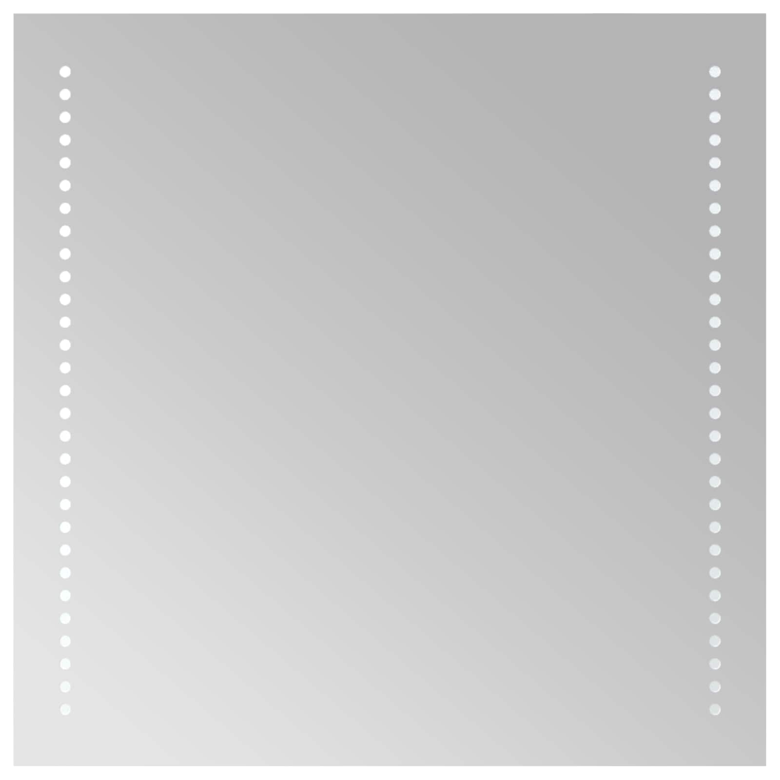 Καθρέφτης μπάνιου LED Διαφανές 50 x 50 cm σκληρυμένο γυαλί