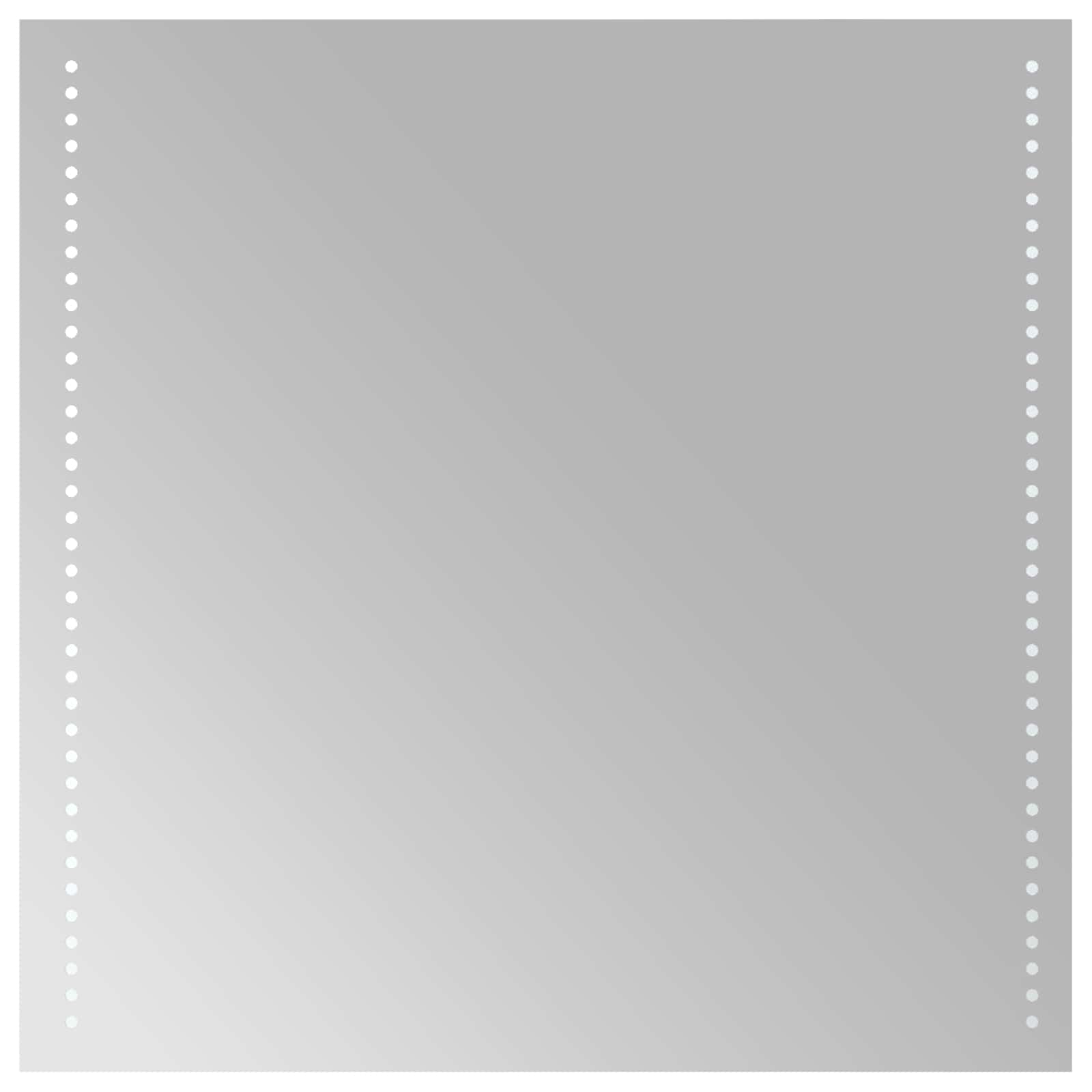 Καθρέφτης μπάνιου LED Διαφανές 60 x 60 cm σκληρυμένο γυαλί - Pakobazaar