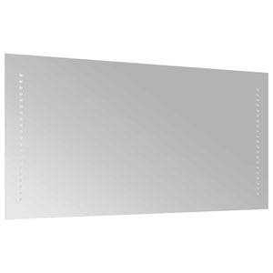 Καθρέφτης μπάνιου LED Διαφανές 80 x 40 cm σκληρυμένο γυαλί - Pakobazaar