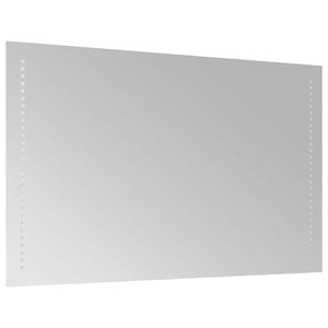 Καθρέφτης μπάνιου LED Διαφανές 80 x 50 cm σκληρυμένο γυαλί - Pakobazaar