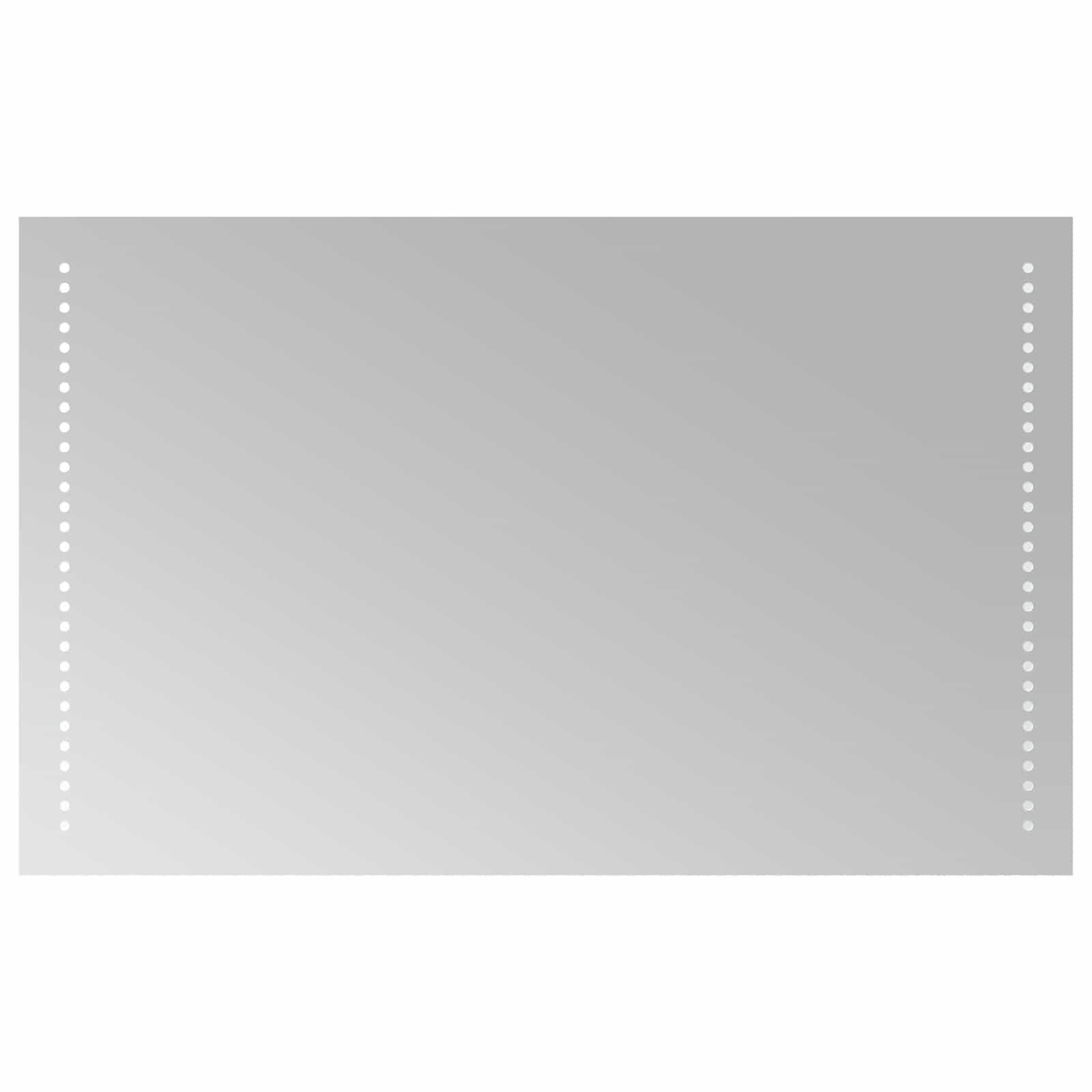 Καθρέφτης μπάνιου LED Διαφανές 80 x 50 cm σκληρυμένο γυαλί