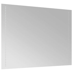Καθρέφτης μπάνιου LED Διαφανές 80 x 60 cm σκληρυμένο γυαλί - Pakobazaar