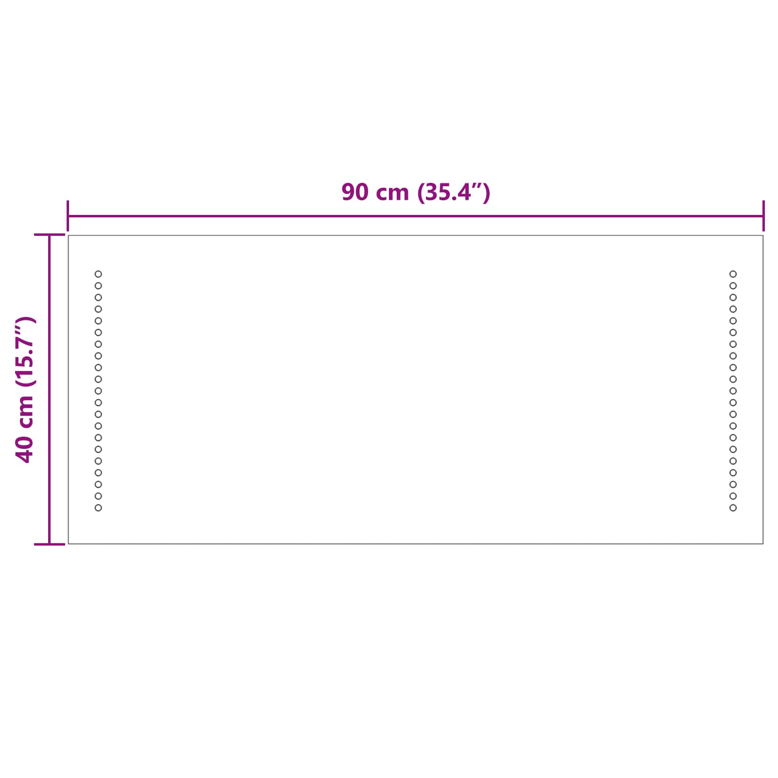 Καθρέφτης μπάνιου LED Διαφανές 90 x 40 cm σκληρυμένο γυαλί - Pakobazaar