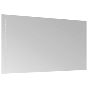 Καθρέφτης μπάνιου LED Διαφανές 90 x 50 cm σκληρυμένο γυαλί - Pakobazaar